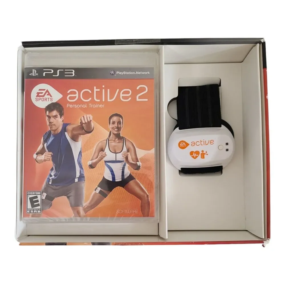 EA Sports‎ Active 2 Sony PS3 Personal Trainer Fitness Game plus accessories